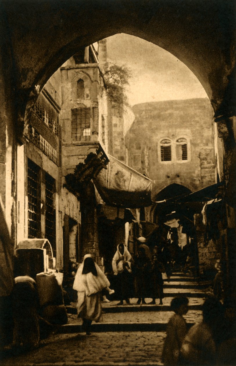 Jerusalem - David Street, c1918-c1939. tekijältä Unbekannt