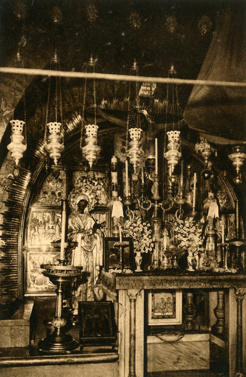 Jerusalem - Pyhän haudan kirkko - Golgata, c1918-c1939. tekijältä Unbekannt