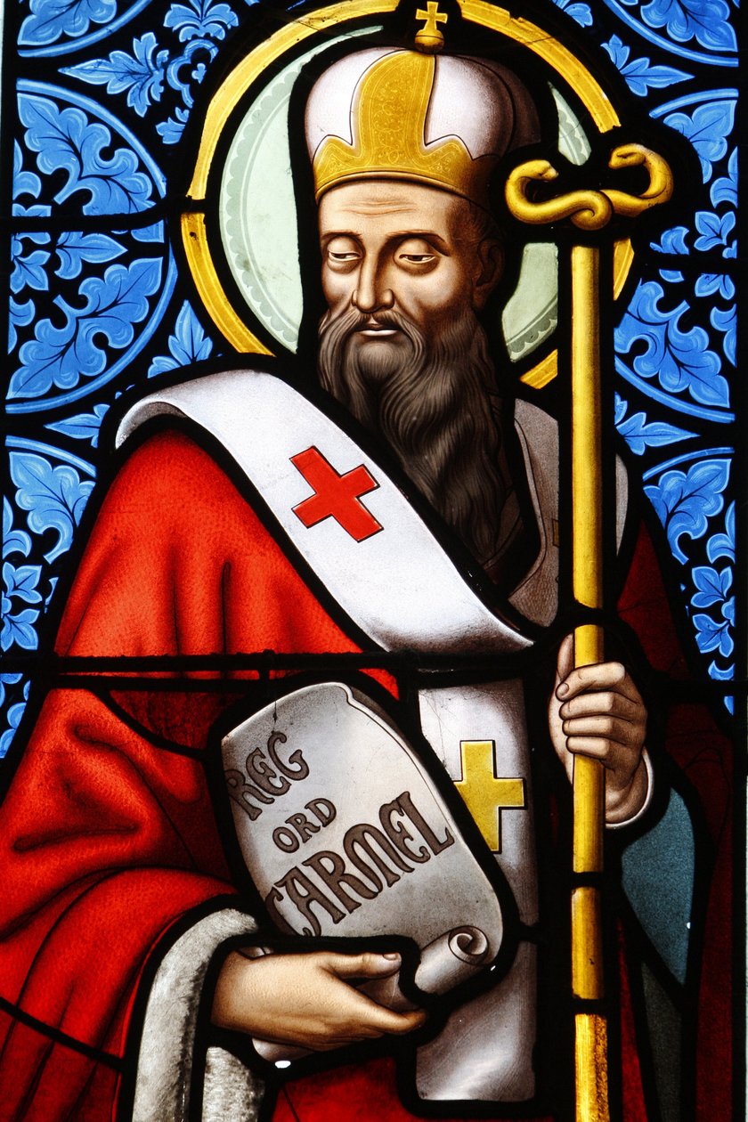 Jerusalemin patriarkka Saint Albert lasimaalaus Pont L