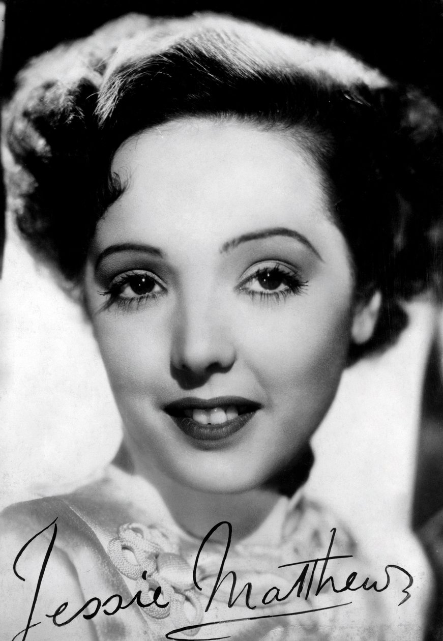 Jessie Matthews 1907-1981, englantilainen näyttelijä, tanssija ja laulaja, n. 1930-c1940 tekijältä Unbekannt