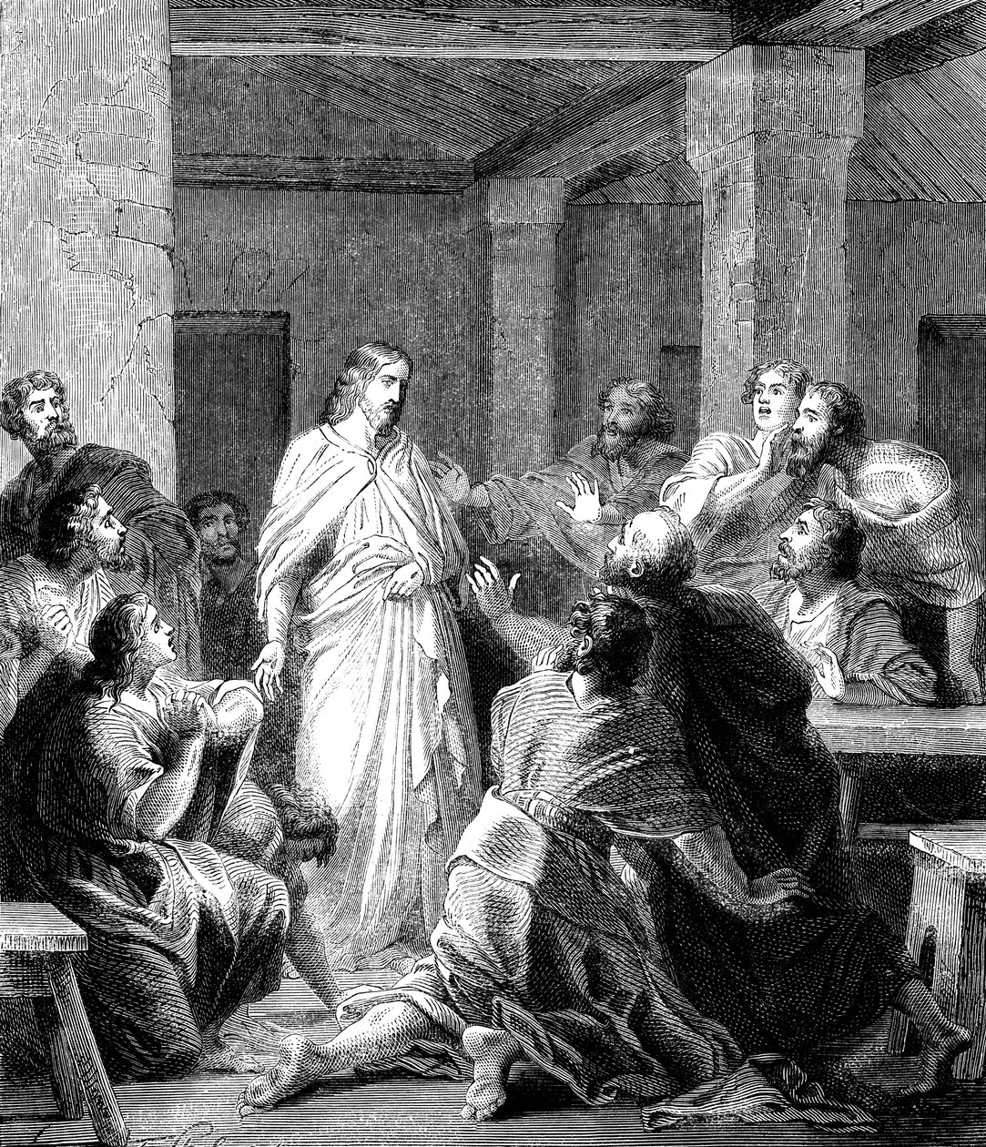 Jeesus Kristus ilmestyi opetuslapsilleen ylösnousemuksensa jälkeen tekijältä Unbekannt