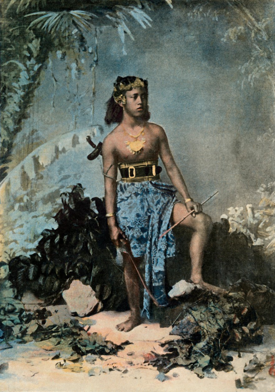 Nuori samoalainen tyttö, nuori samoalainen tyttö, 1900. tekijältä Unbekannt