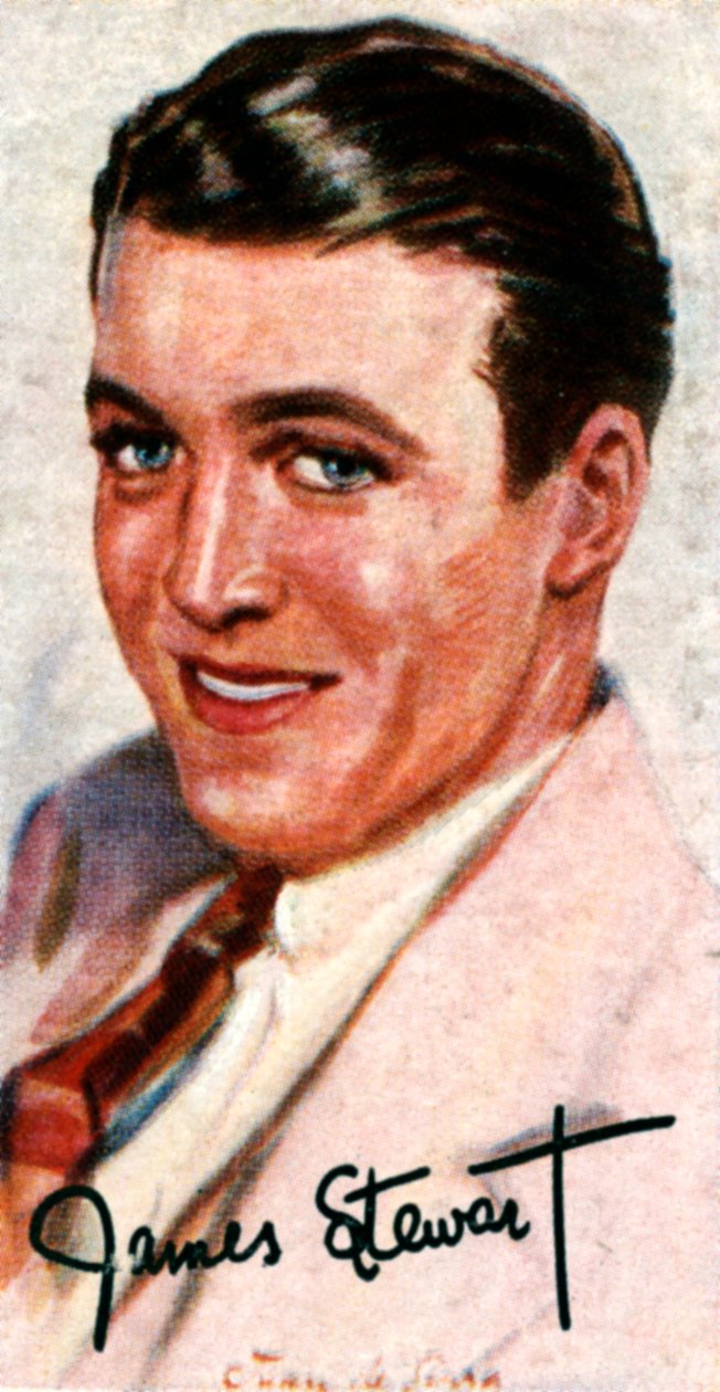 Jimmy Stewart, 1908-1997, Oscar-palkittu amerikkalainen elokuva- ja näyttelijä, 20 tekijältä Unbekannt