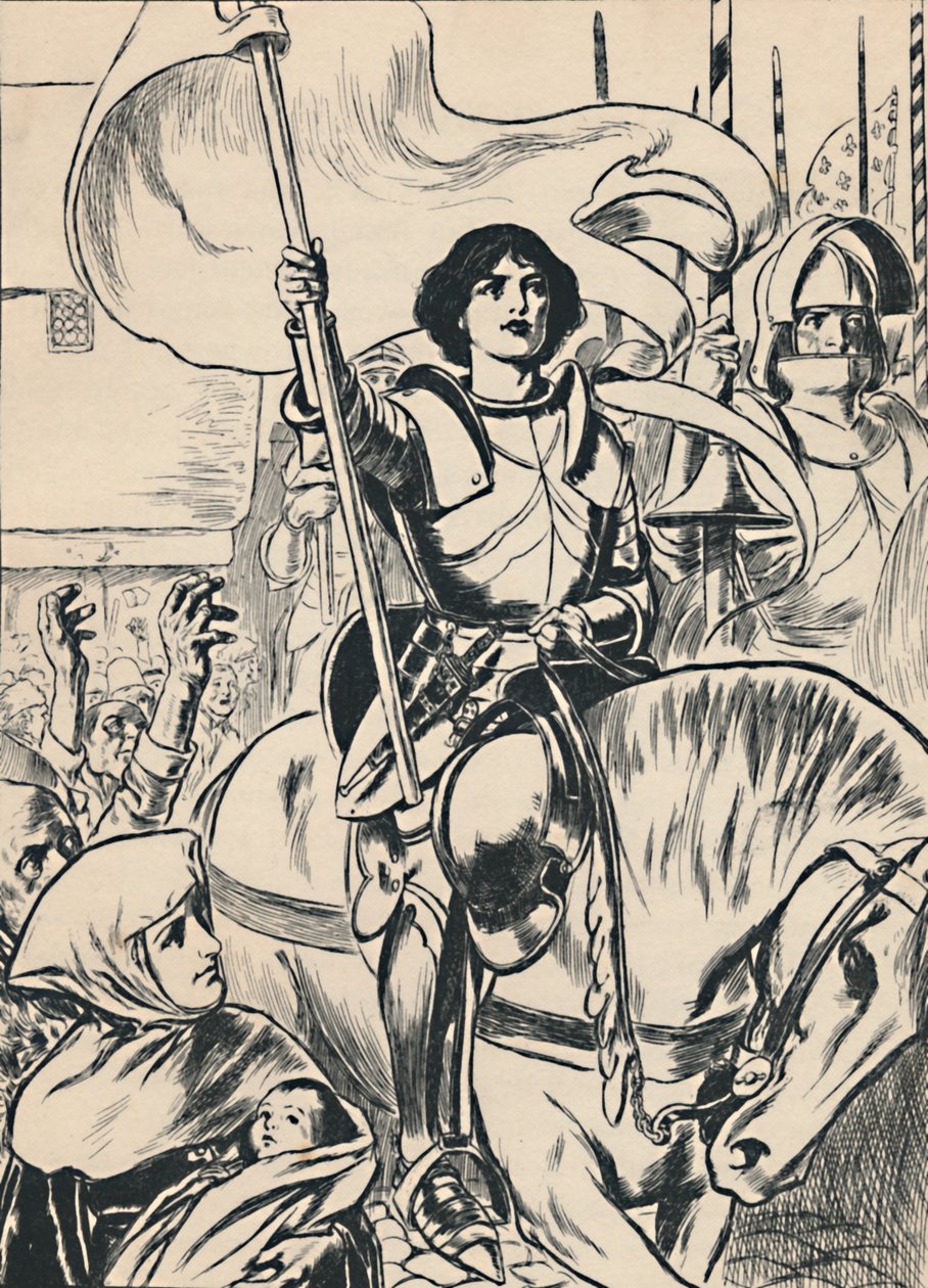 Joan armeijan päällikkönä, 1907 tekijältä Unbekannt