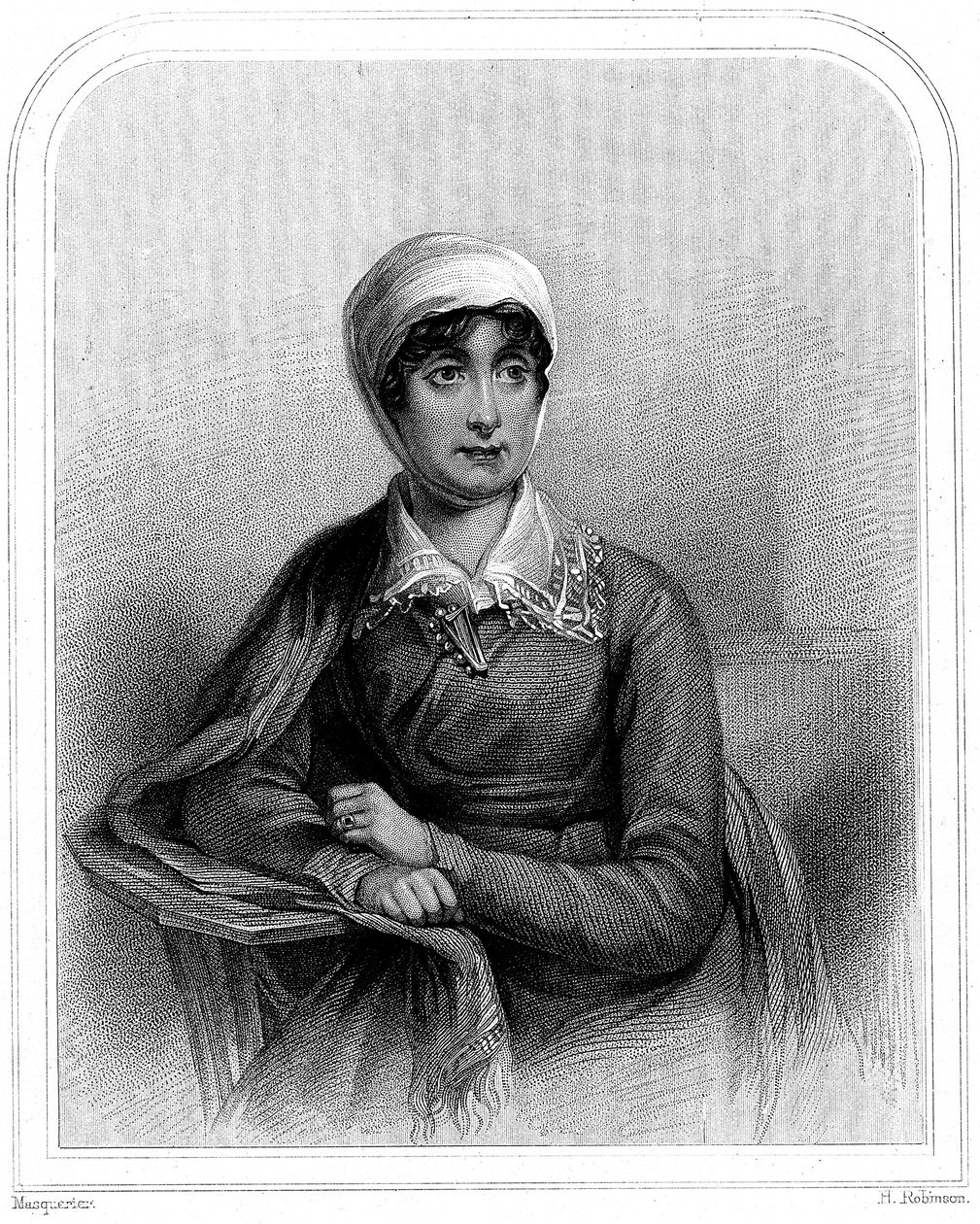 Joanna Baillie 1762-1851, skotlantilainen runoilija ja näytelmäkirjailija, 1870 tekijältä Unbekannt