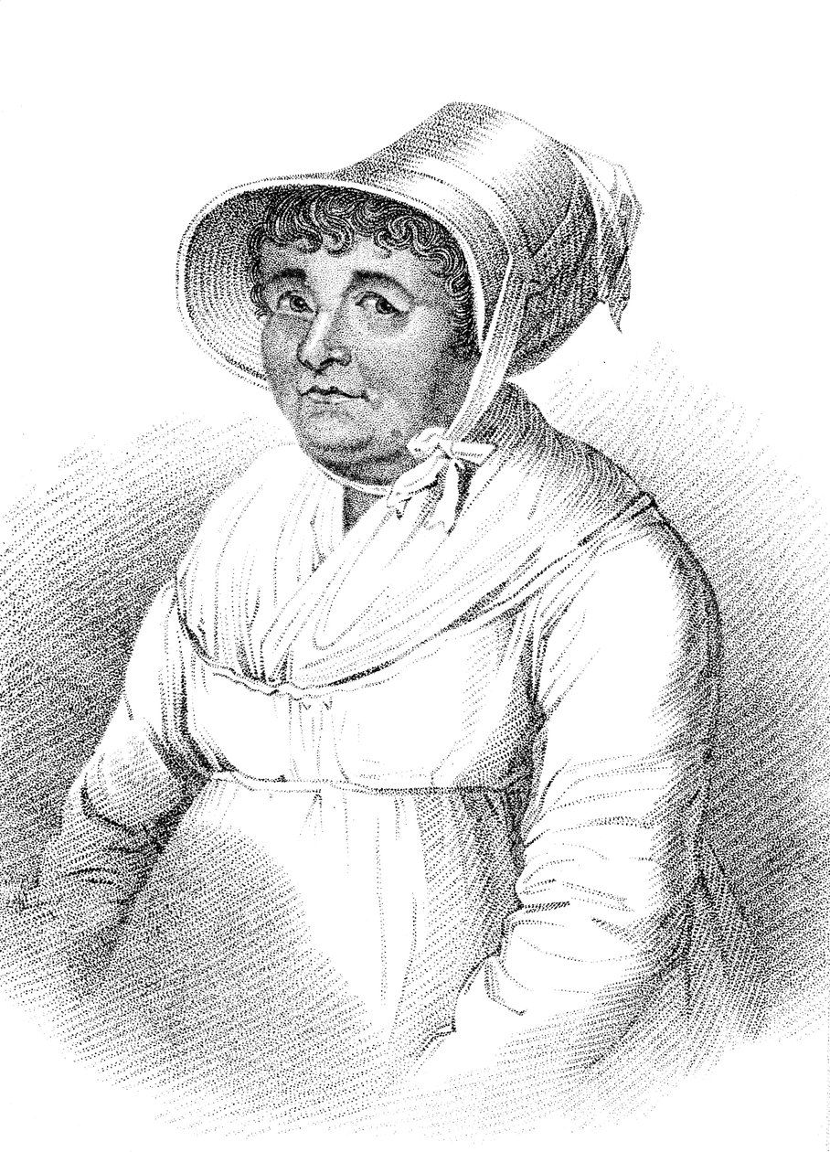 Joanna Southcott c1750-1814, englantilainen mystikko ja uskonnollinen fanaatikko tekijältä Unbekannt