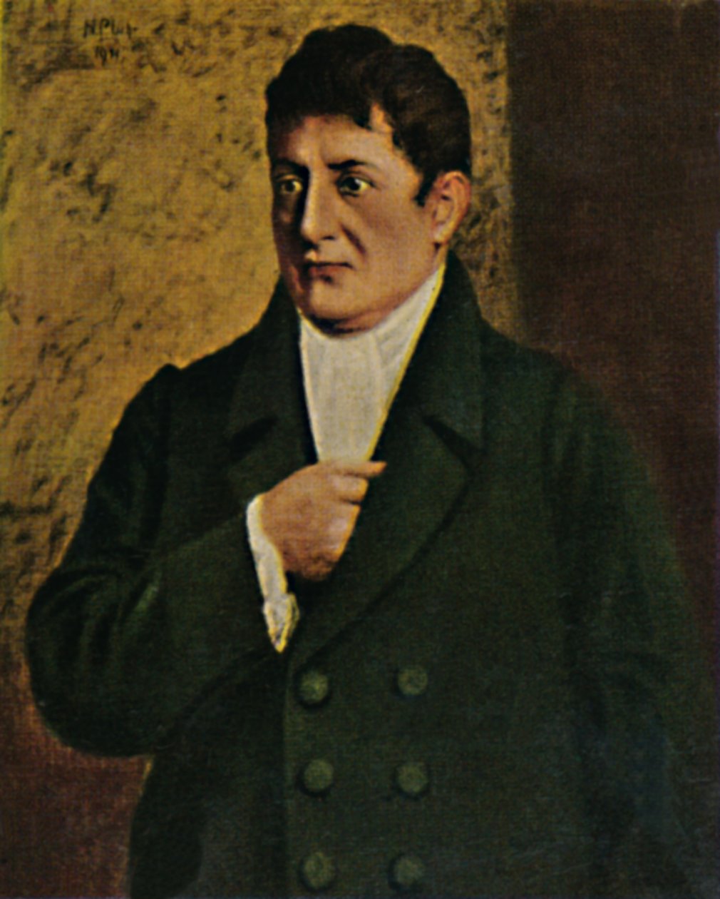 Johann Gottlieb Fichte 1762-1814. - Professori Plührin maalaus, 1934. tekijältä Unbekannt
