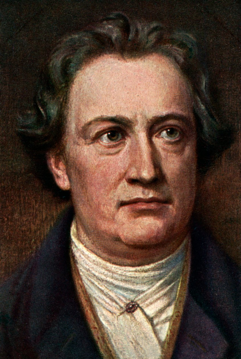 Johann Wolfgang von Goethe 1749-1832, saksalainen kirjailija, 1920-luku tekijältä Unbekannt