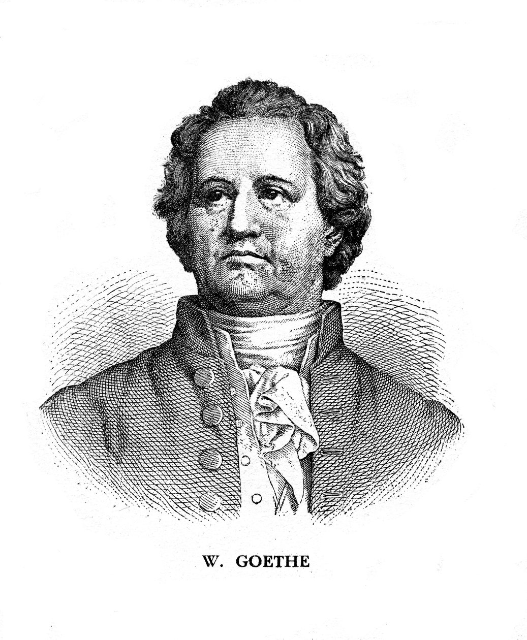 Johann Wolfgang von Goethe, saksalainen runoilija, näytelmäkirjailija ja tiedemies, 1800-luku tekijältä Unbekannt