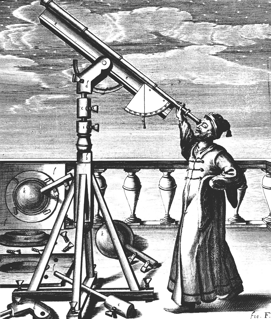 Johannes Hevelius, saksalainen tähtitieteilijä, 1647 tekijältä Unbekannt
