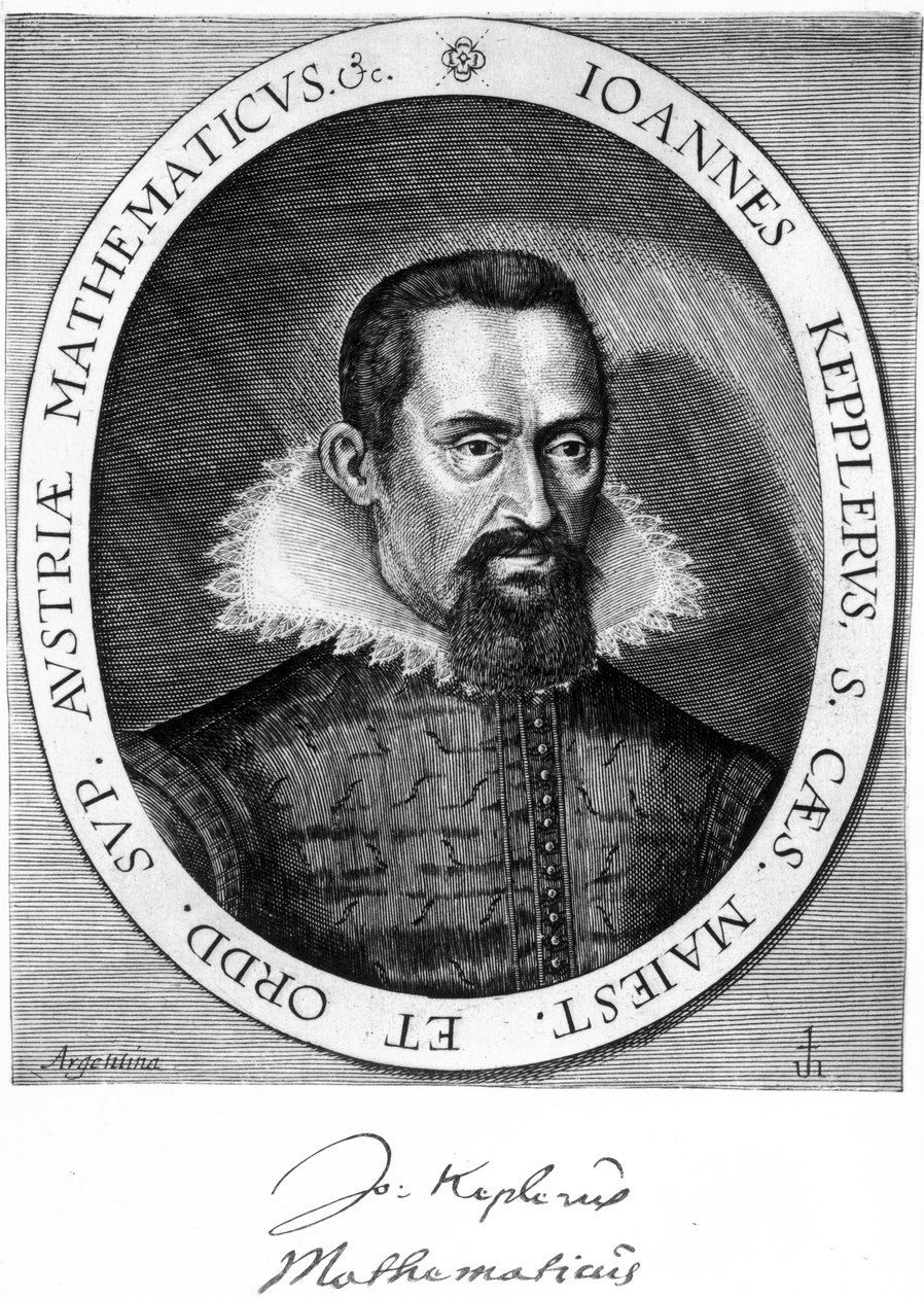 Johannes Kepler, saksalainen tähtitieteilijä ja fyysikko, n. 1600 tekijältä Unbekannt
