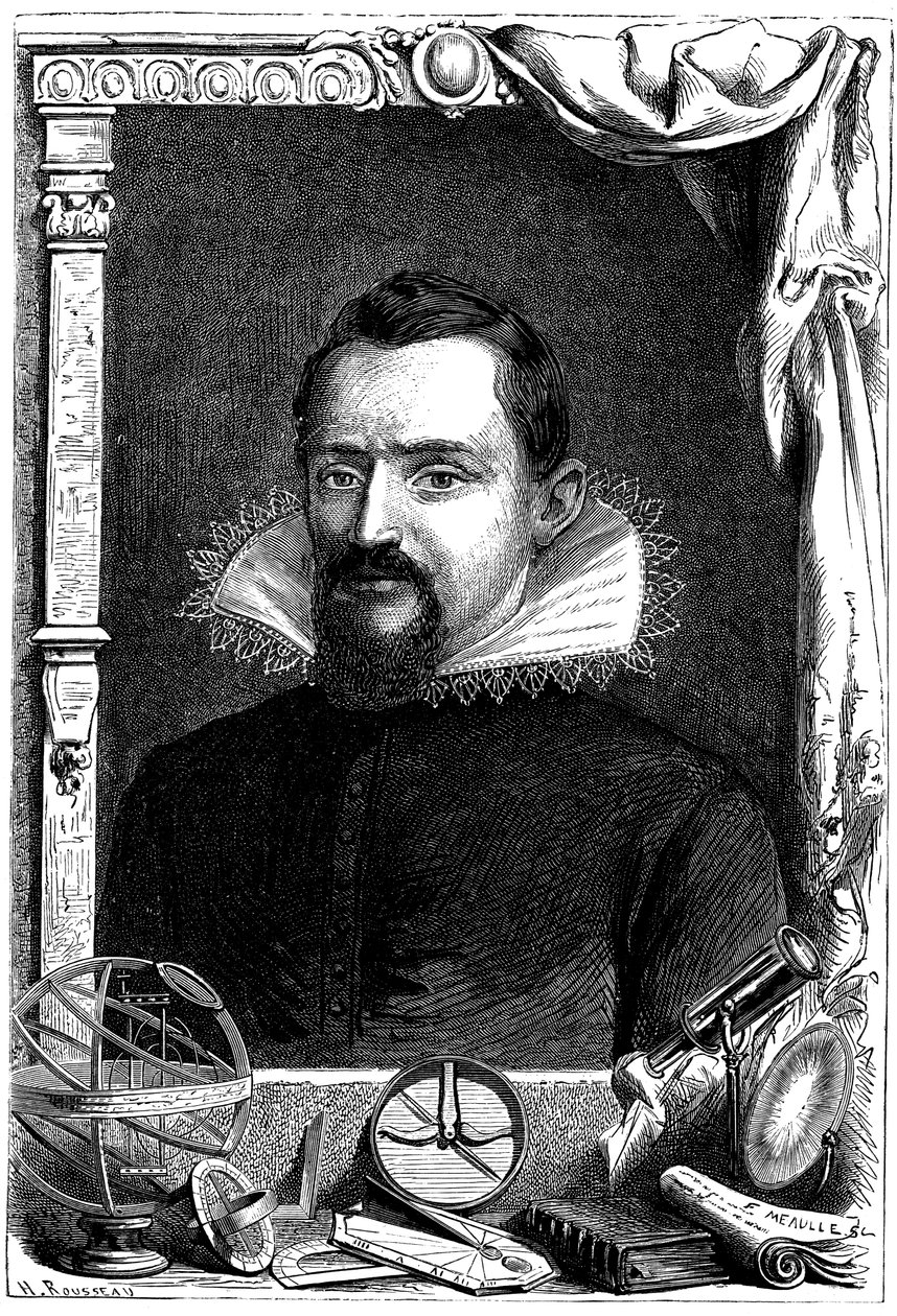 Johannes Kepler, saksalainen tähtitieteilijä, c1600, c1870 tekijältä Unbekannt