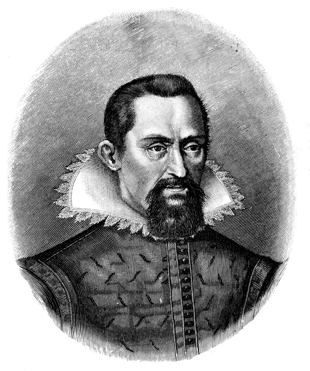 Johannes Kepler, saksalainen tähtitieteilijä, 1600-luvun alku, n. 1903 tekijältä Unbekannt