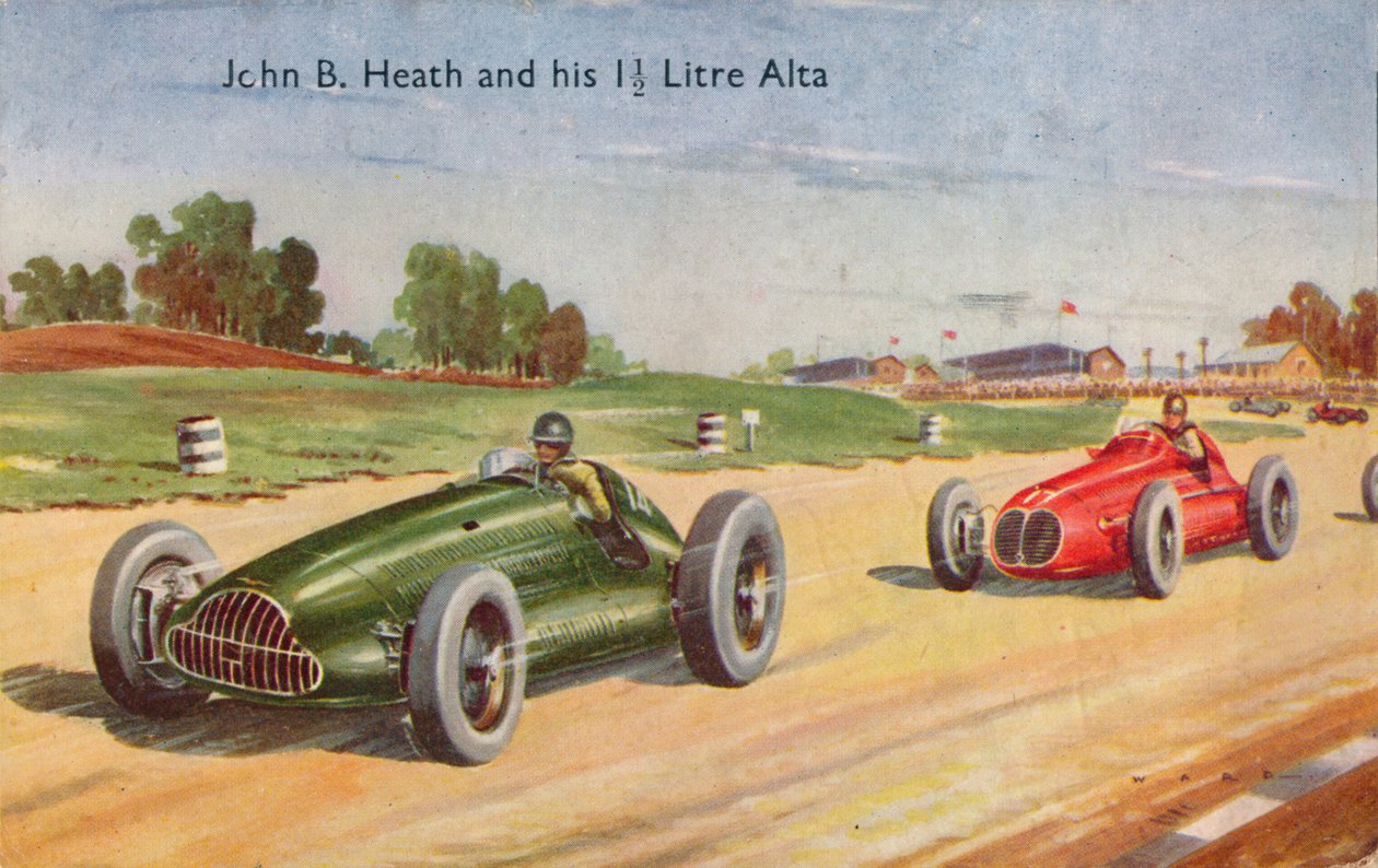 John B. Heath ja hänen 1 12 litran Alta, vuodelta 1953 tekijältä Unbekannt