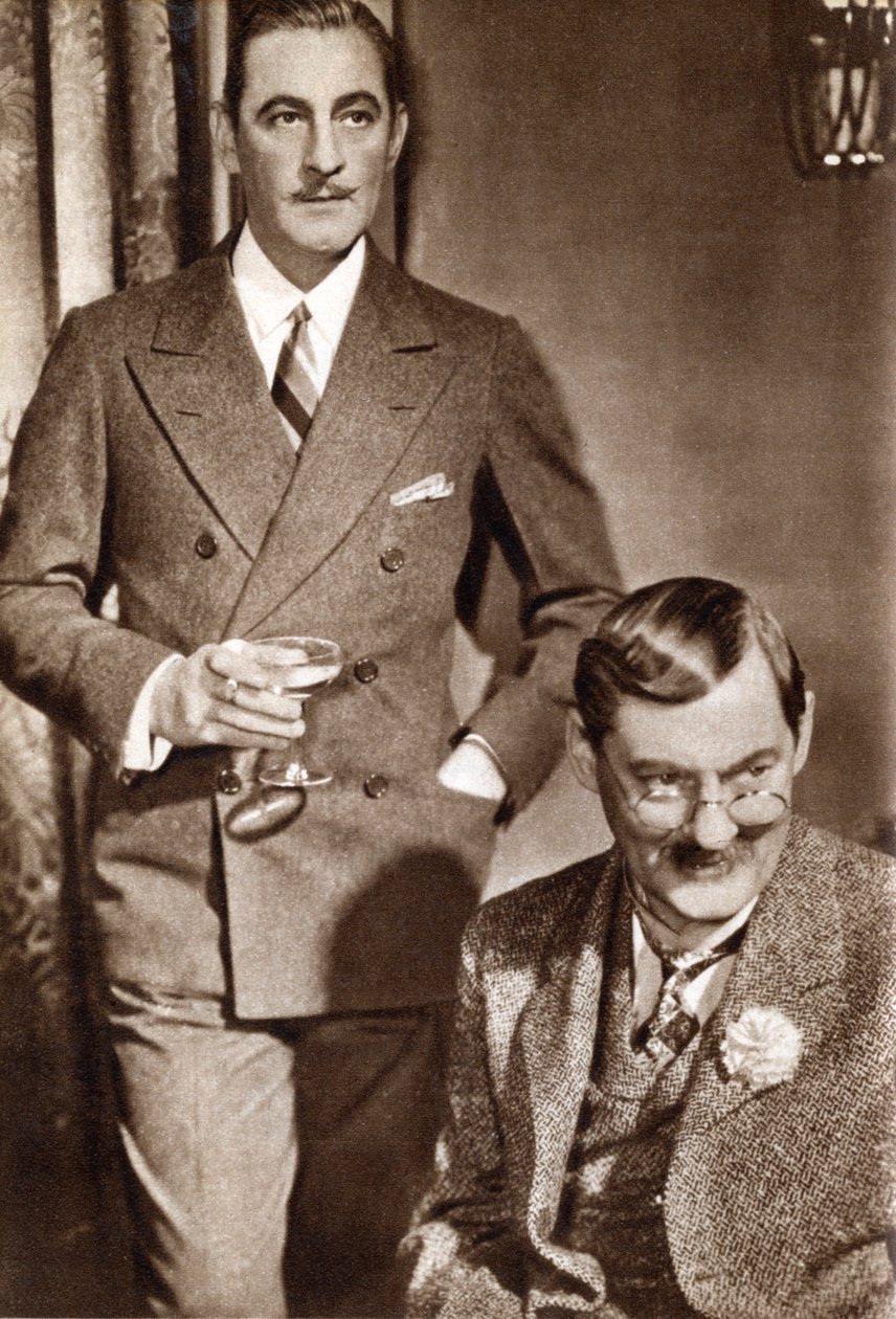 John Barrymore ja Lionel Barrymore, amerikkalaiset näyttelijät, 1933 tekijältä Unbekannt