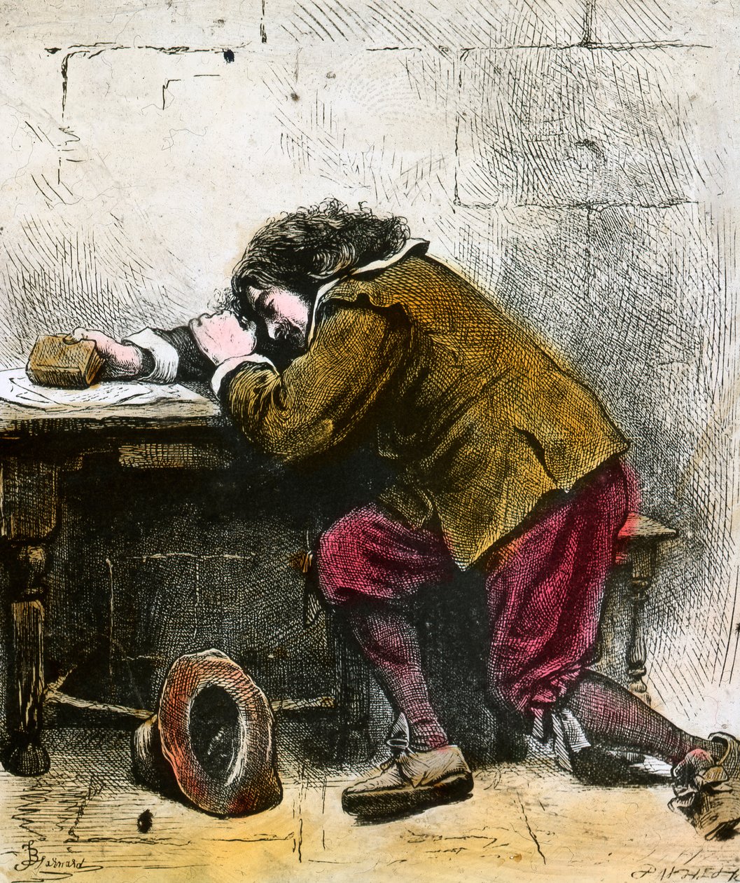 John Bunyan haaveilee, 1600-luvulta 1800-luvun loppu tai 1900-luvun alku tekijältä Unbekannt