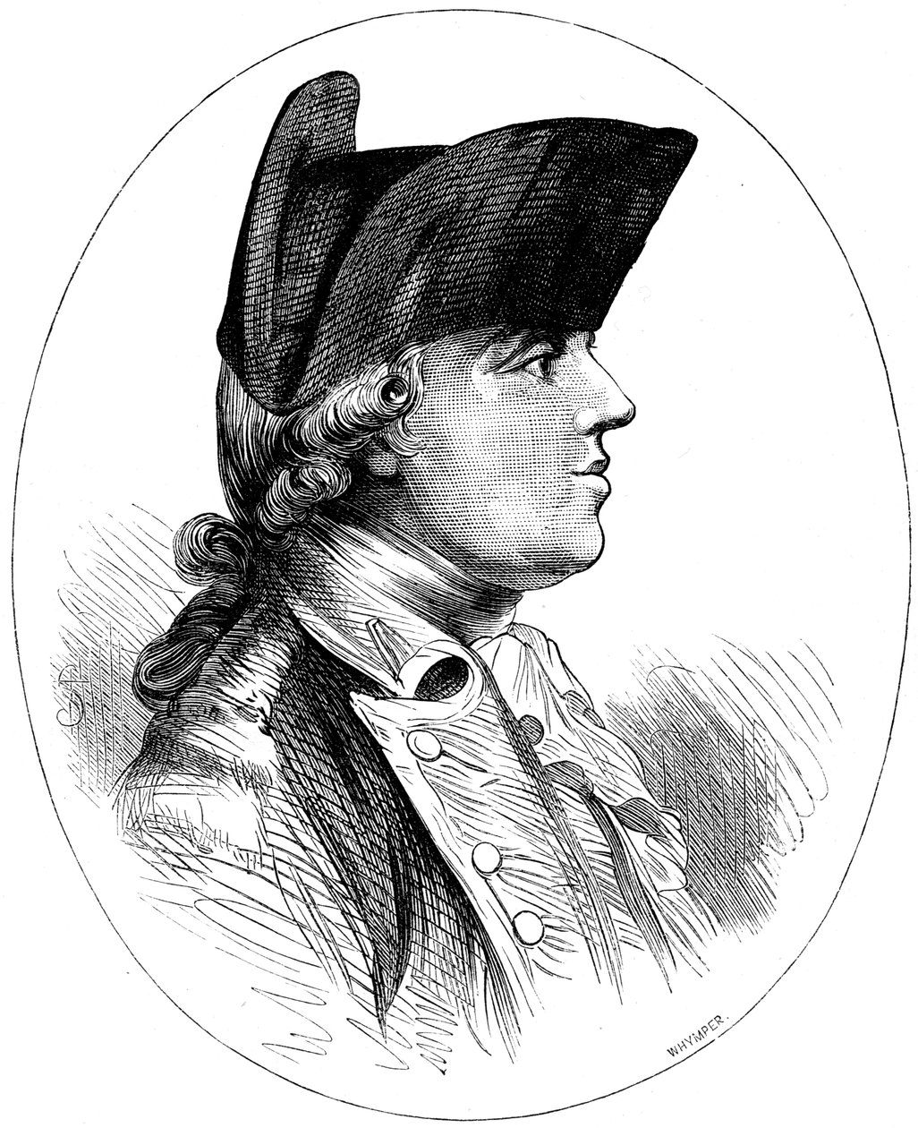 John Burgoyne, 1700-luvun brittikenraali, vuodelta 1880 tekijältä Unbekannt