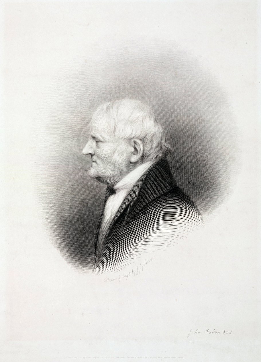 John Dalton, englantilainen kemisti, 1800-luvun alku tekijältä Unbekannt