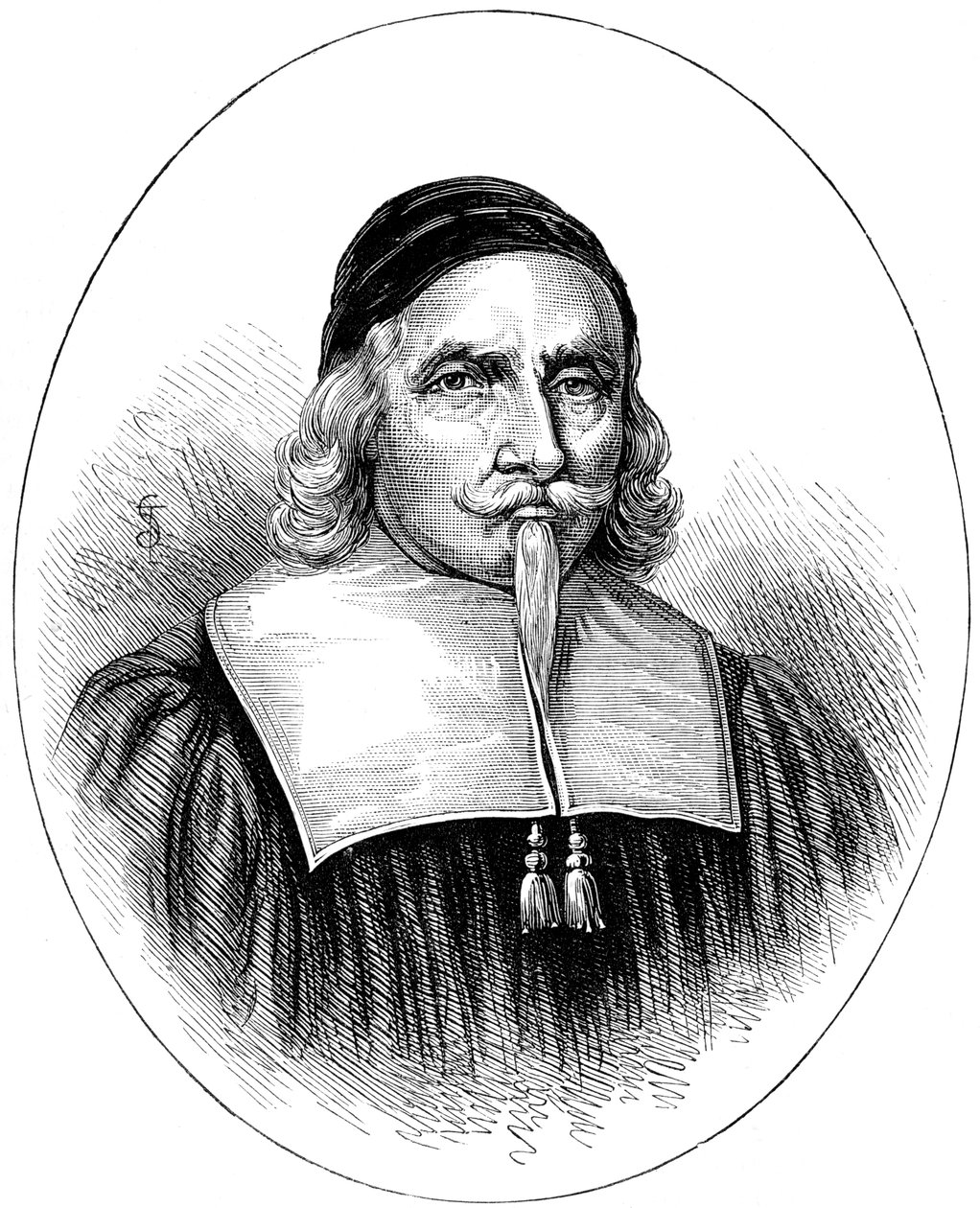 John Endecott, 1600-luvun Englannin siirtomaakuvernööri, maistraatti ja sotilas Amerikassa, c1880 tekijältä Unbekannt