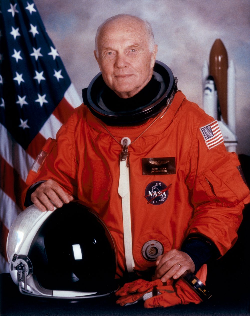 John H Glenn, yhdysvaltalainen astronautti, toukokuu 1998 tekijältä Unbekannt