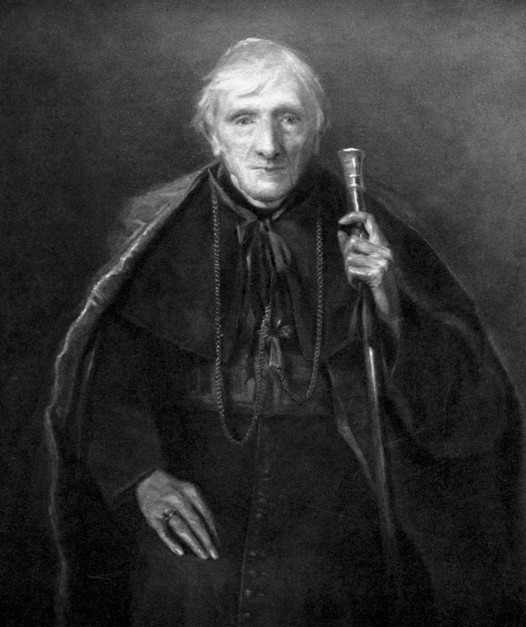 John Henry Newman vanhuudessa, brittiläinen tutkija ja teologi, v. 1885 tekijältä Unbekannt