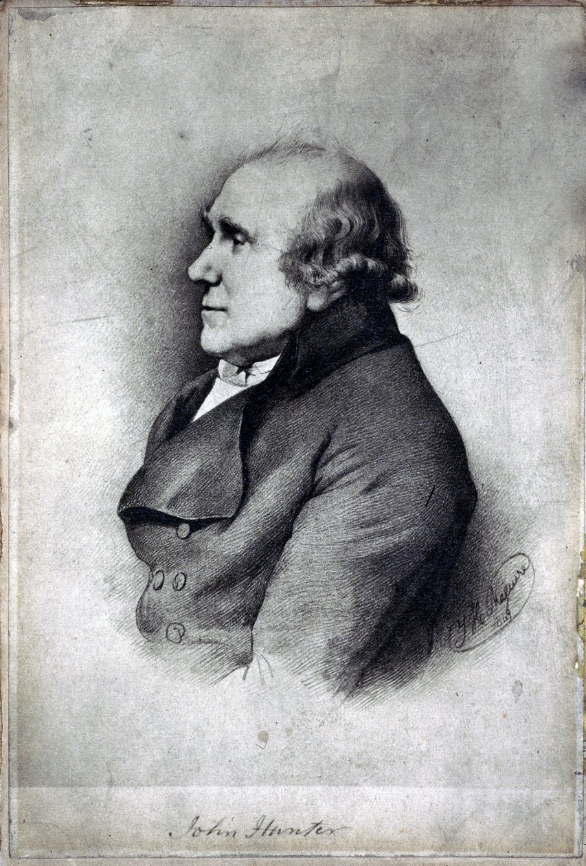 John Hunter, brittiläinen kirurgi ja anatomi, n. 1770-luku tekijältä Unbekannt