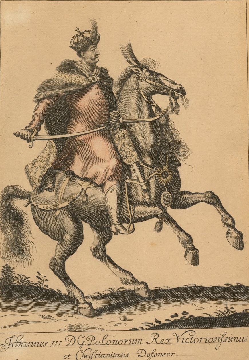 Johannes III Sobieski 1629-1696, Puolan kuningas ja Liettuan suurruhtinas, 1683 tekijältä Unbekannt