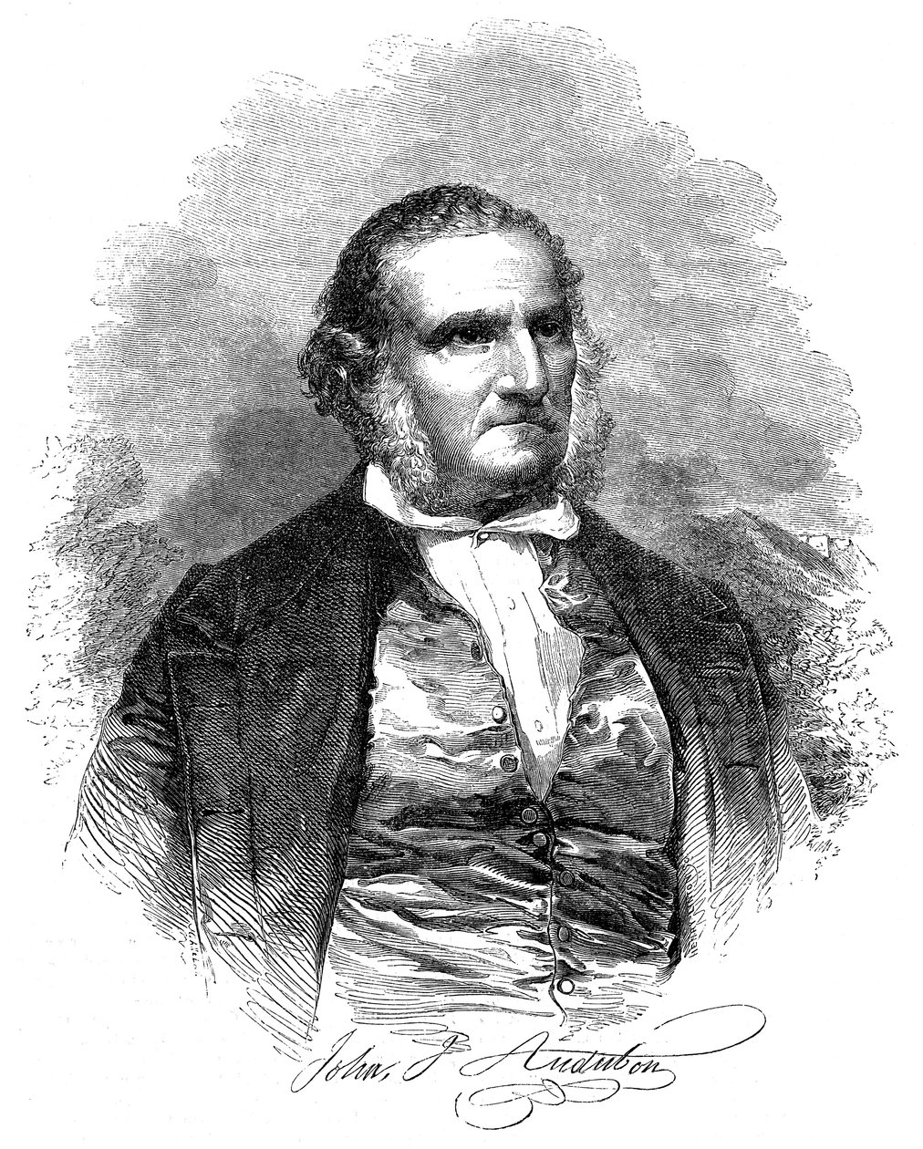 John James Audubon 1780-1851, yhdysvaltalainen ornitologi ja taiteilija, 1852 tekijältä Unbekannt