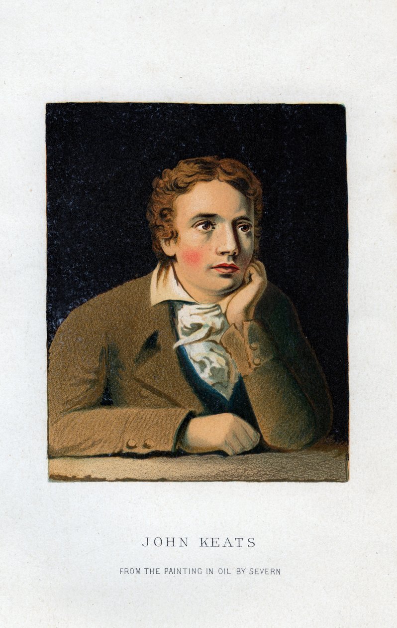 John Keats, englantilainen runoilija, 1800-luku tekijältä Unbekannt