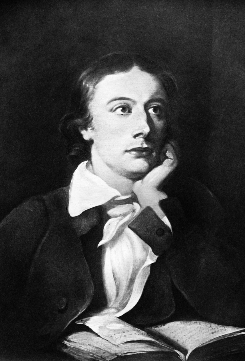 John Keats, englantilainen runoilija, 1800-luku tekijältä Unbekannt