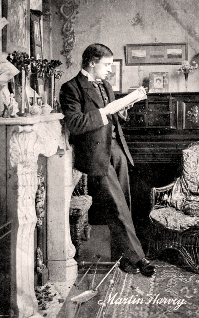 John Martin Harvey 1863-1944, englantilainen näyttelijä, 1900-luvun alku tekijältä Unbekannt