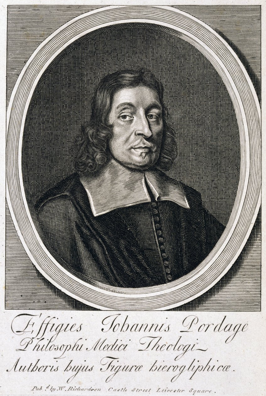 John Pordage, englantilainen rehtori, astrologi ja mystikko, n. 1670-luku tekijältä Unbekannt