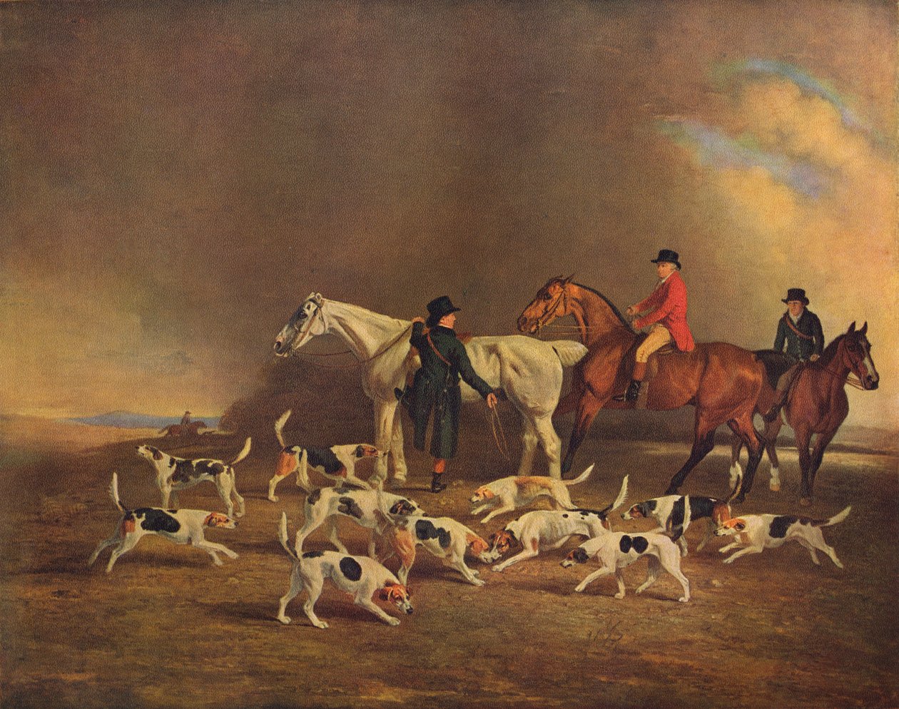 John Powlett ja hänen koiransa, 1700-1800-luku, 1929 tekijältä Unbekannt