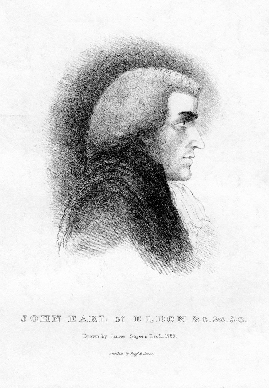 John Scott 1751-1838, Eldonin ensimmäinen jaarli, Ison-Britannian ylikansleri, 1800-luku tekijältä Unbekannt