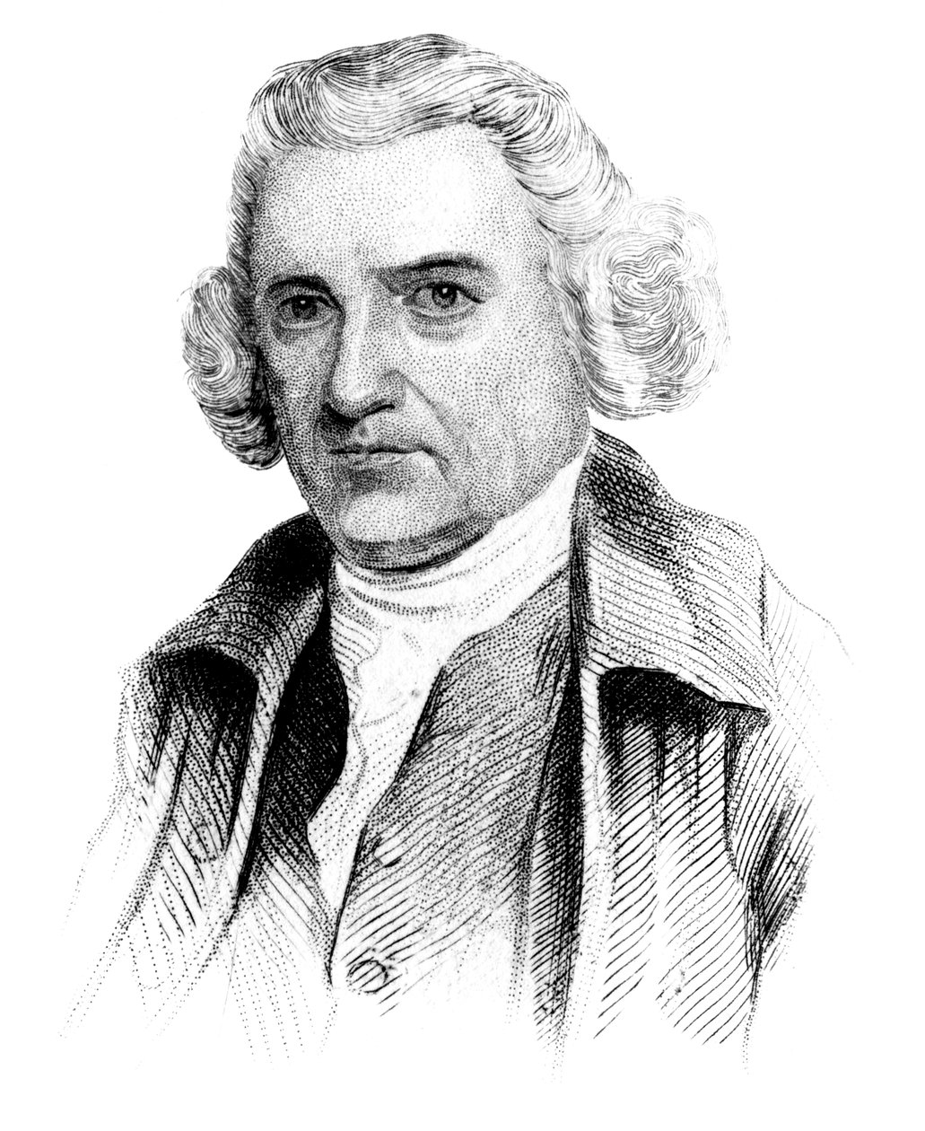 John Smeaton, 1700-luvun englantilainen rakennusinsinööri, v. 1850 tekijältä Unbekannt