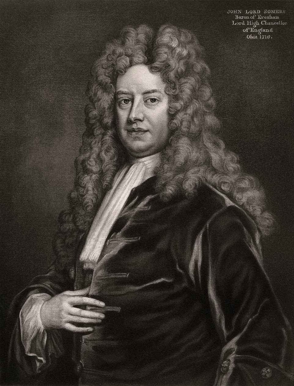 John Somers, ensimmäinen paroni Somers, englantilainen poliitikko, 1700-luku 1906 tekijältä Unbekannt