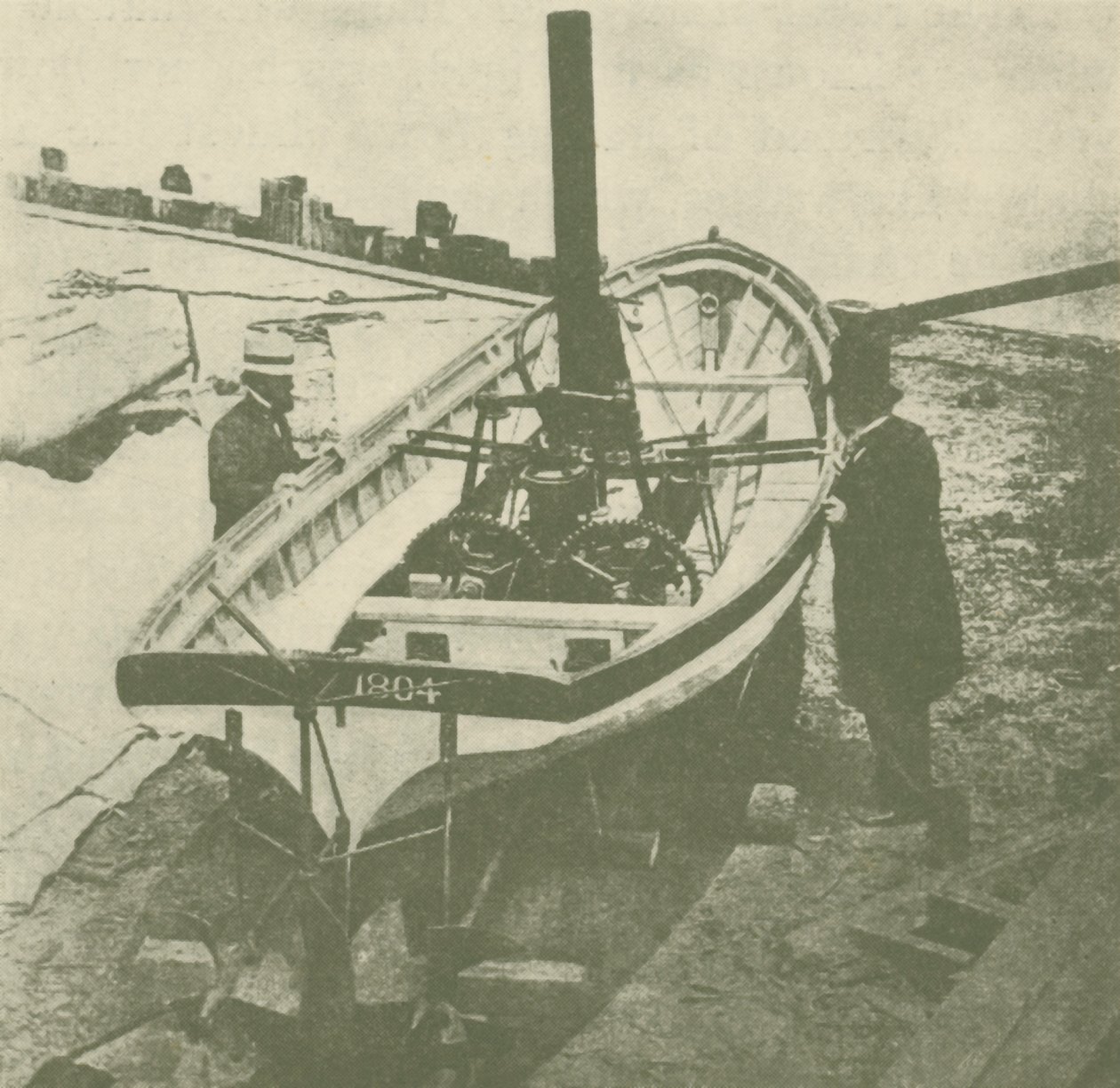 John Stevenss Twin-Screw Steamer, Rakennettu vuonna 1804, C1930. tekijältä Unbekannt