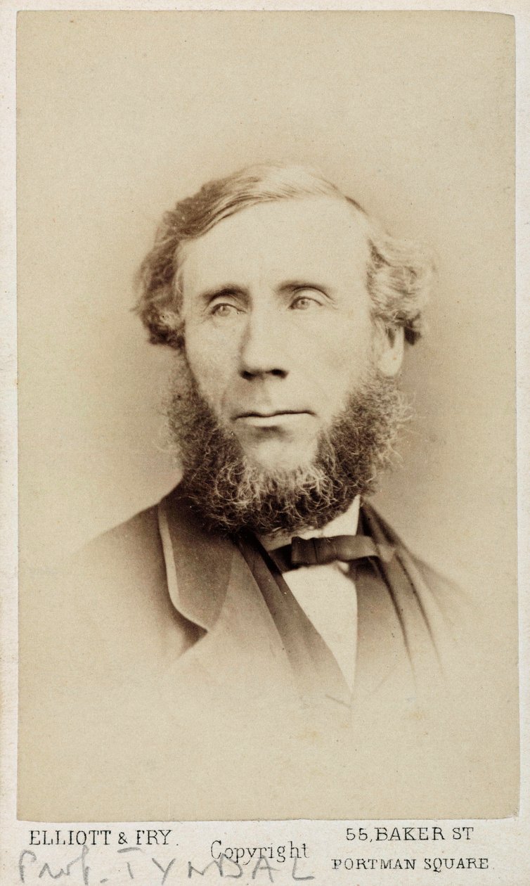 John Tyndall, irlantilainen fyysikko, c 1875 tekijältä Unbekannt
