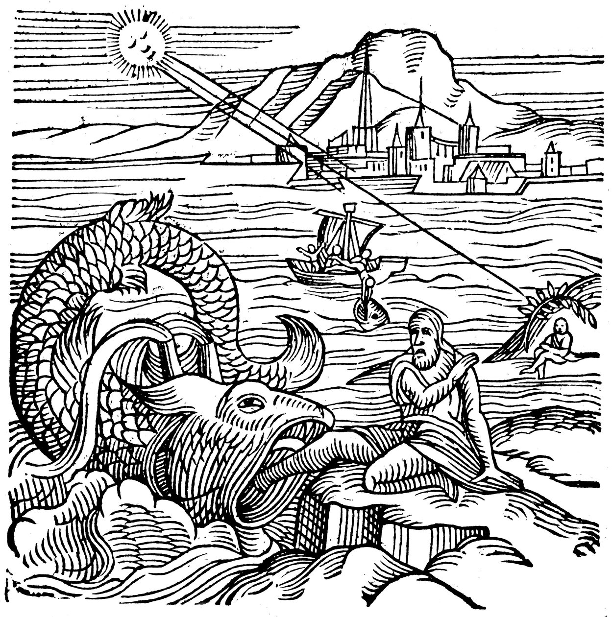 Valas sylkeytti Joonan, 1557 tekijältä Unbekannt