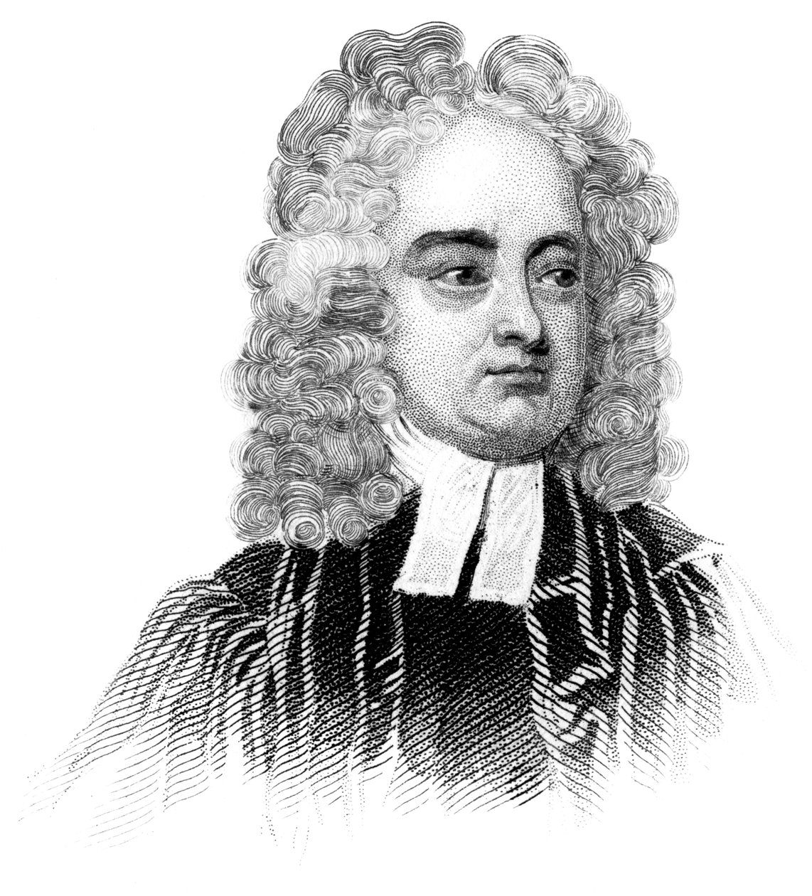 Jonathan Swift, angloirlantilainen pappi, satiiri, esseisti, poliittinen pamflettaja ja runoilija, 1850 tekijältä Unbekannt