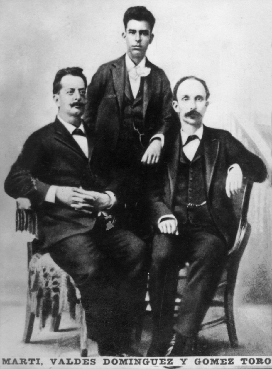 Jose Marti, Fermin Valdes Dominguez ja Gomez Toro, Key West, Florida, USA, 1894 c1910 tekijältä Unbekannt