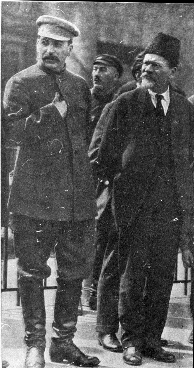 Josef Stalin ja Mihail Kalinin, Neuvostoliiton johtajat, 1930-luku tekijältä Unbekannt