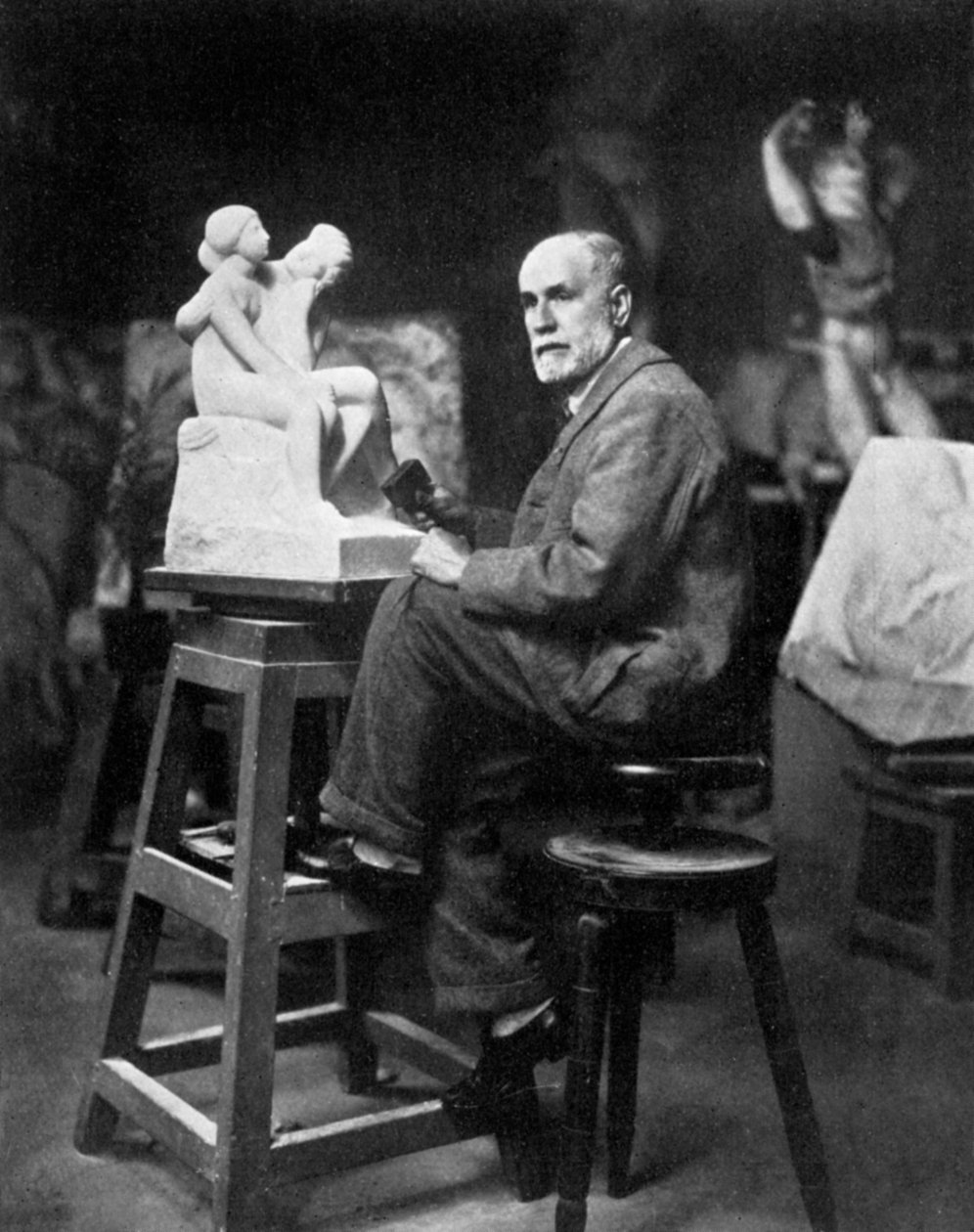 Joseph-Antoine Bernard 1866-1931, ranskalainen kuvanveistäjä, 1931 tekijältä Unbekannt