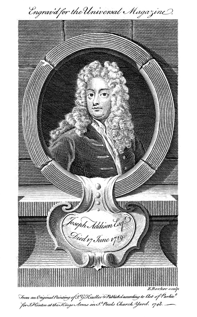 Joseph Addison, englantilainen poliitikko ja kirjailija, 1800-luku tekijältä Unbekannt