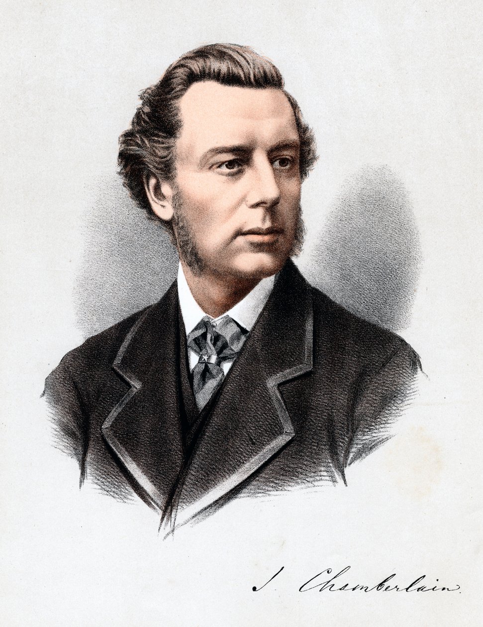 Joseph Chamberlain, brittiläinen poliitikko, 1880. tekijältä Unbekannt