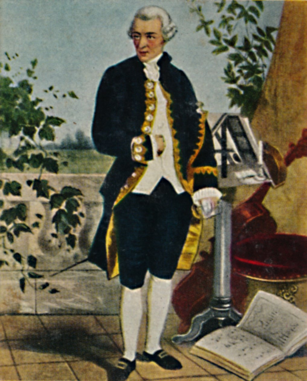 Joseph Haydn 1732-1809. - Hammanin maalaus, 1934. tekijältä Unbekannt