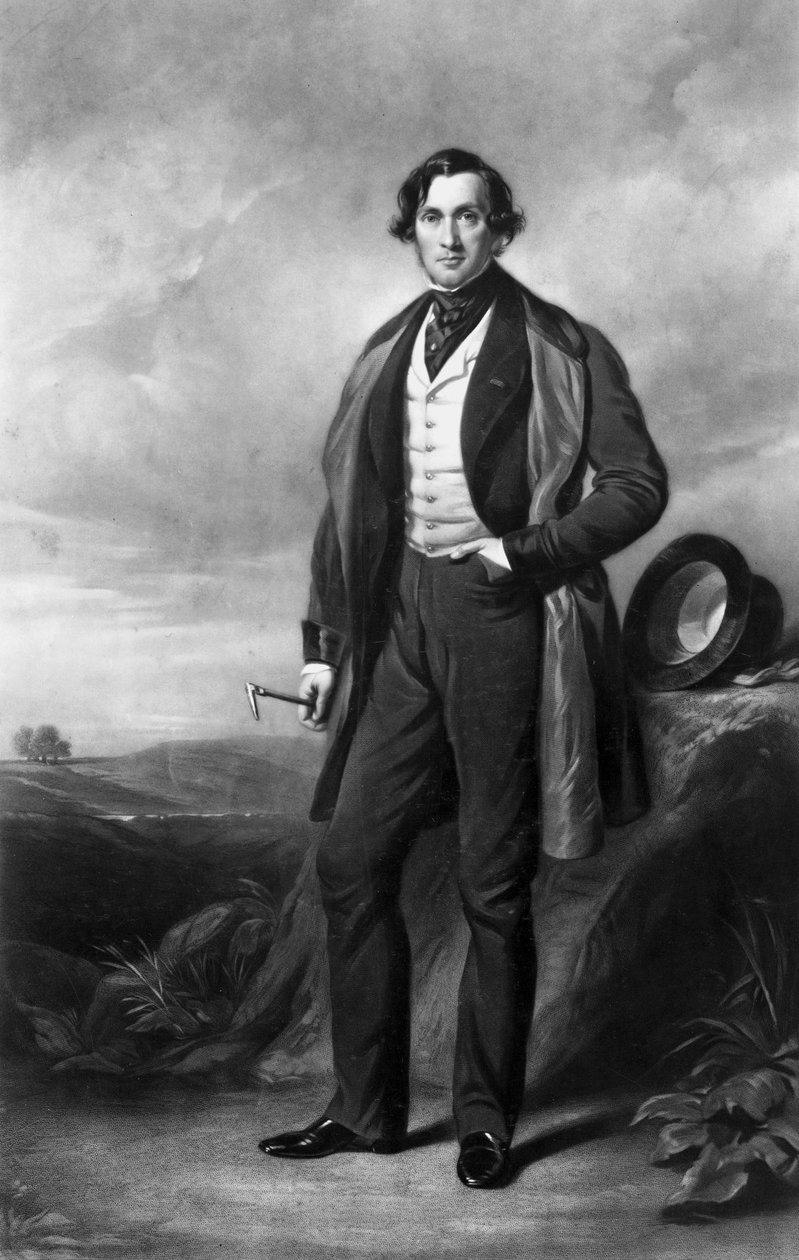 Joseph Locke, englantilainen rakennusinsinööri ja rautateiden rakentaja tekijältä Unbekannt