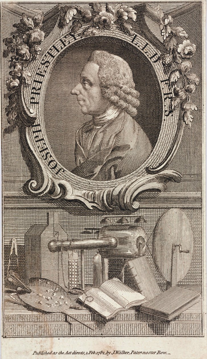 Joseph Priestley, englantilais-amerikkalainen teologi ja kemisti tekijältä Unbekannt