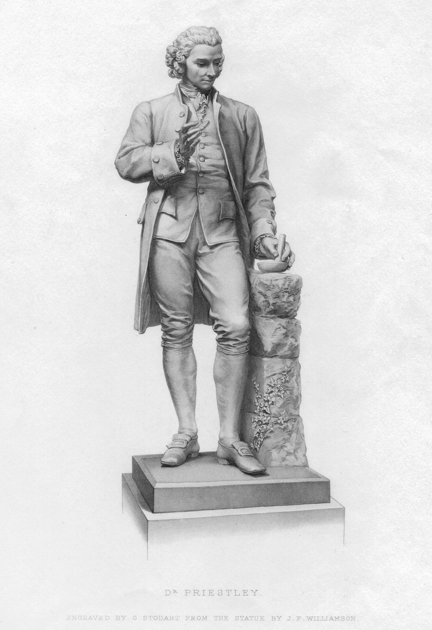 Joseph Priestley, englantilainen kemisti ja presbyteeriministeri, 1800-luku tekijältä Unbekannt