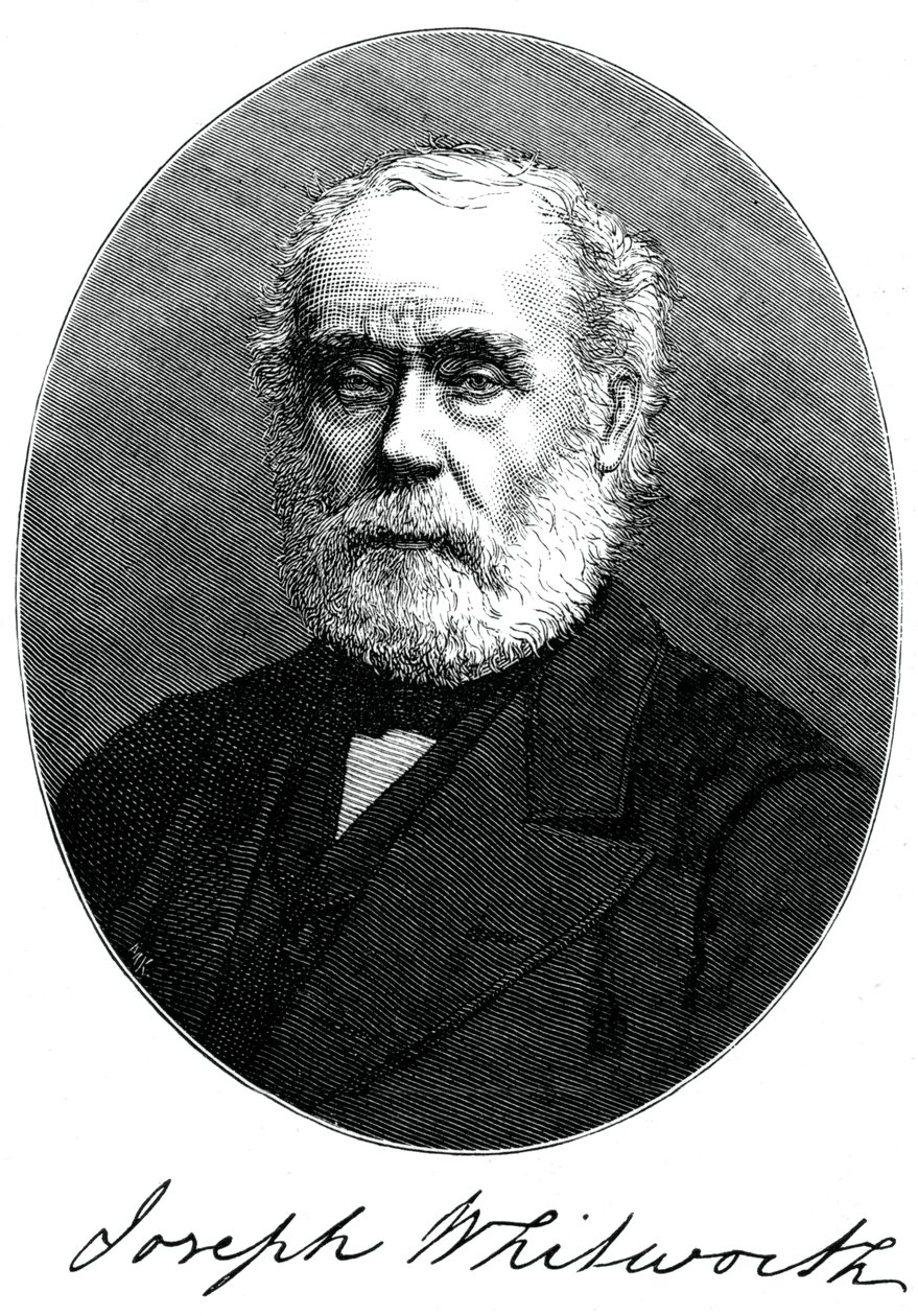 Joseph Whitworth, brittiläinen insinööri, yrittäjä ja keksijä, 1880 tekijältä Unbekannt